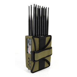 World First 24 Antennas 5G Cellphone Signal Jammer 2G 3G 4G 5G WiFi GPS UHF VHF 24 Watts Jamming up to 25m Spy Gadgets Blocker