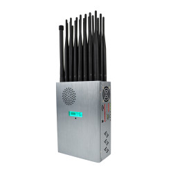 World First 24 Antennas 5G Cellphone Signal Jammer 2G 3G 4G 5G WiFi GPS UHF VHF 24 Watts Jamming up to 25m Spy Gadgets Blocker