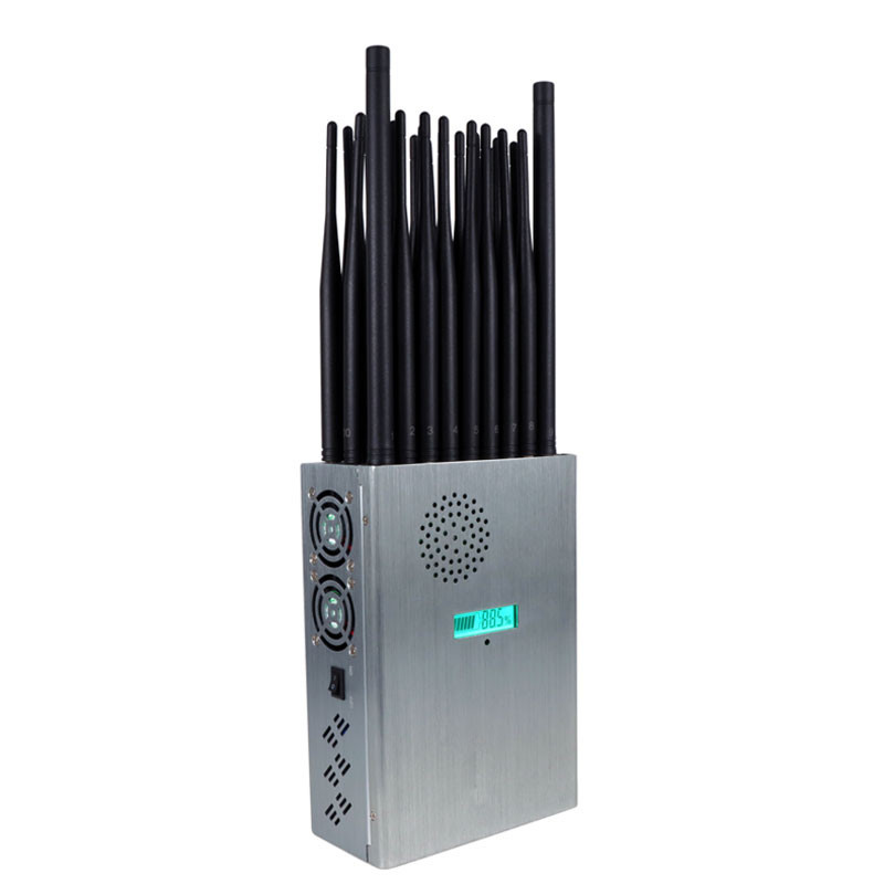 World First 28 Antennas Jammer FM Radio WiFi 6E Blocker Cell Phone 5G 4G 3G 2G UHF VHF LORA LOJACK GPS RF Signals Jammer
