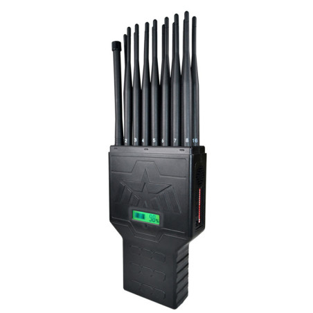 New ABS 16 antennas Wireless Camera Sinal Jammer Full bands all mobile phone 2G 3G LOJACK WIFI 2.4G GPS Walkie-Talkie UHF/VHF