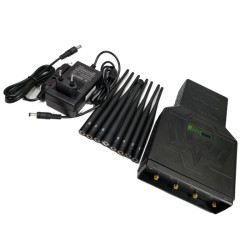 8 Bands 2/3/4glte Cellphones Wi-Fi/GPS/Lojack Signal Jammer High Power Portable Jammer WiFi Bluetooth GPS Lojack Jammer