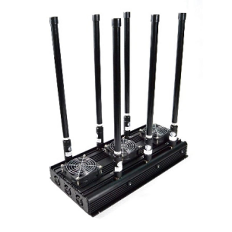 6 bands high power All Signal Jammer Spy Jamming Mobile Phone 2G,3G,4G VHF/UHF Walkie-Talkie wifi jammer signal blocker