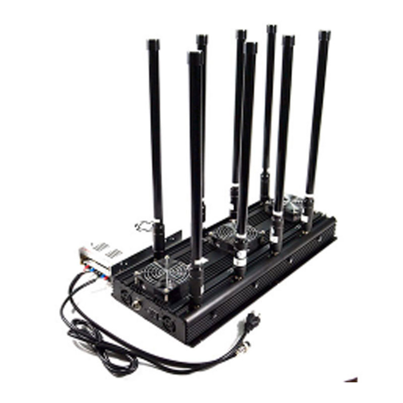 8 Bands High Power All Mobile Phone Signal Jammer 2G,3G,4G 5G VHF/UHF Walkie-Talkie WIFI GPS Spy Gadgets Device Blocker