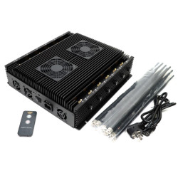 12 Antennas Wifi Jammer Signal Blocker All Mobile Phone 4G,5G VHF/UHF Walkie-Talkie WIFI Camera GPS LOJACK LORA Blocker