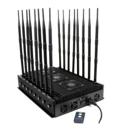 16 Antennas Powerful Wave Jammer All Mobile Phone 2G,3G,4G,5G VHF/UHF WIFI Spy Camera GPS LOJACK Blocker