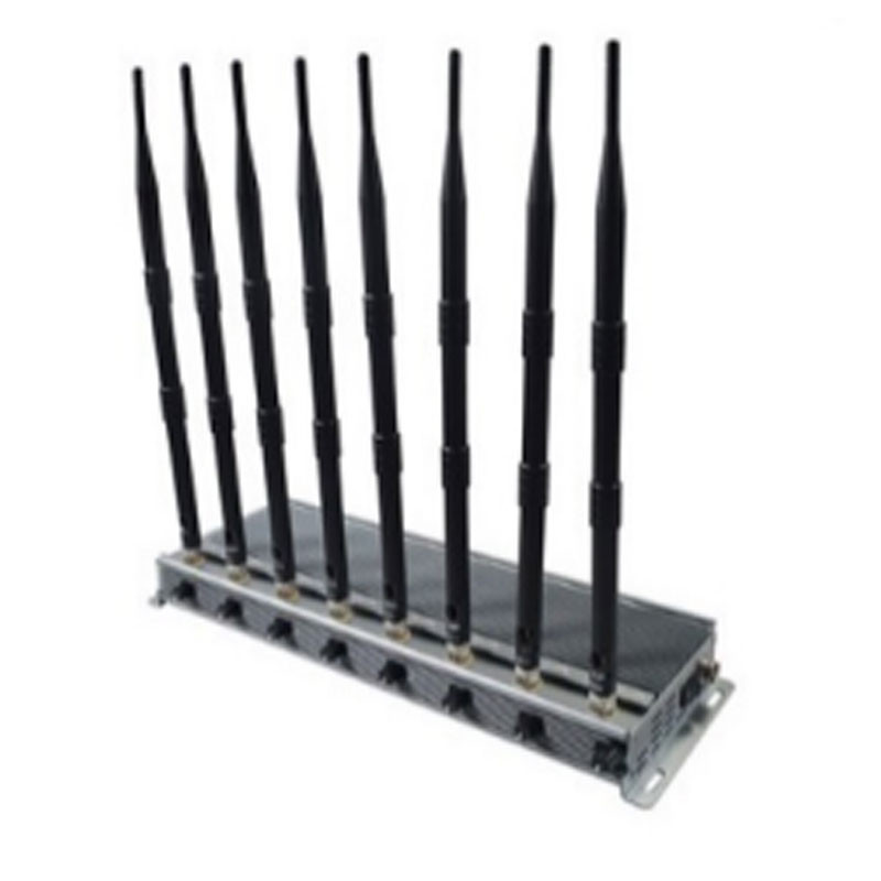 Powerfull  8 bands adjustable Desk Jammer RC Jamming machine all mobile phone 5G signal WIFI 2.4G car stealth jammer