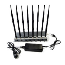 Powerfull  8 bands adjustable Desk Jammer RC Jamming machine all mobile phone 5G signal WIFI 2.4G car stealth jammer
