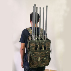 6 Antennas high power backpack mobile phone signal jammer 4G VHF UHF Walkie WIFI Camera GPS LOJACK LORA Signal Blocker