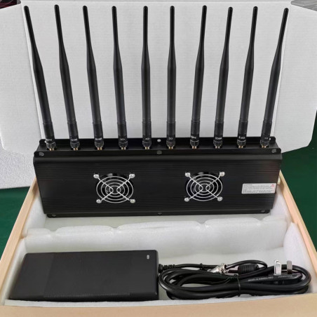 10 Antennas Jammer For All Mobile Phone 2G,3G,4G,5G signal WIFI,GPS,LOJACK,LORA bands Spy Gadgets Devices Blocker
