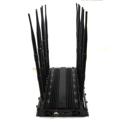 12 Antennas Wireless Camera Signal Jammer Waterproof WiFi CDMA GSM 2G 3G 4G 5G LTE  GPS UHF VHF Signal Jammer Blocker