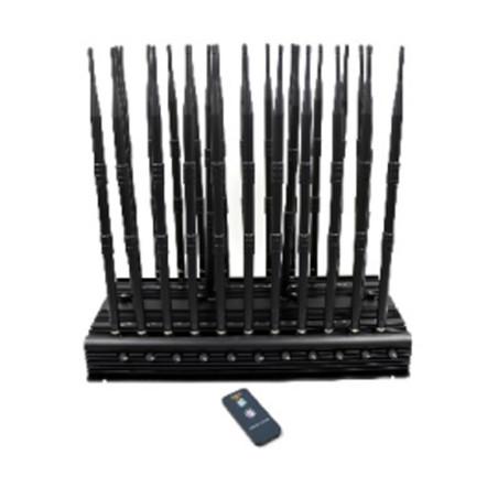 Newest 26 Antennas Desktop FM Radio WiFi 6E GSM GPS Lojack Lora UHF VHF 3G 4G 5g Cell Phone Signal Jammer Spy Device Blocker