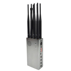 8 Antennas Portable Jammer Hacking Gadget All Mobile Phone 2G,3G,4G 5G Signal LOJACK WI FI 2.4G GPSL1 Wireless Spy Camera Jammer