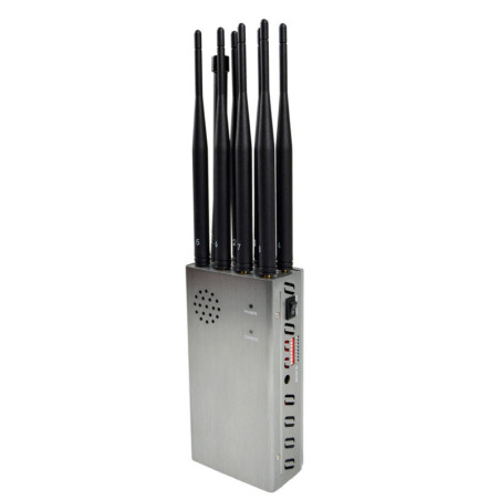 8 Antennas Portable Jammer Hacking Gadget All Mobile Phone 2G,3G,4G 5G Signal LOJACK WI FI 2.4G GPSL1 Wireless Spy Camera Jammer