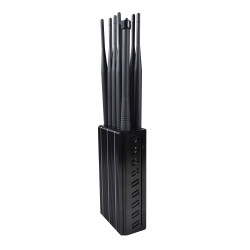 10 Antennas Portable Mobile Phone 3G 4G Jammer LOJACK GPS WiFi Signal Blocker Hacking Spy Gadget Jamming up to 20m All Signal