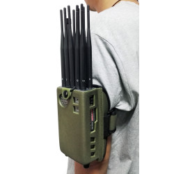 10 Antennas Portable Mobile Phone 3G 4G Jammer LOJACK GPS WiFi Signal Blocker Hacking Spy Gadget Jamming up to 20m All Signal