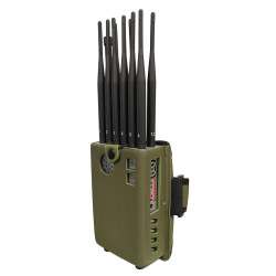 12 Antennas 234G 5G Mobile Phone Signal Jammer LOJACK GPS WiFi Jammer Signal Blocker 8.4Watt Jamming up to 20m GPS Blocker
